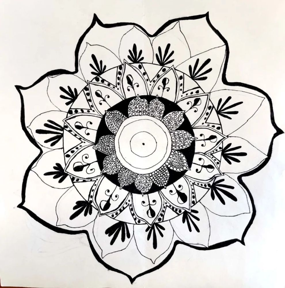 曼陀罗|禅绕画|作品分享
