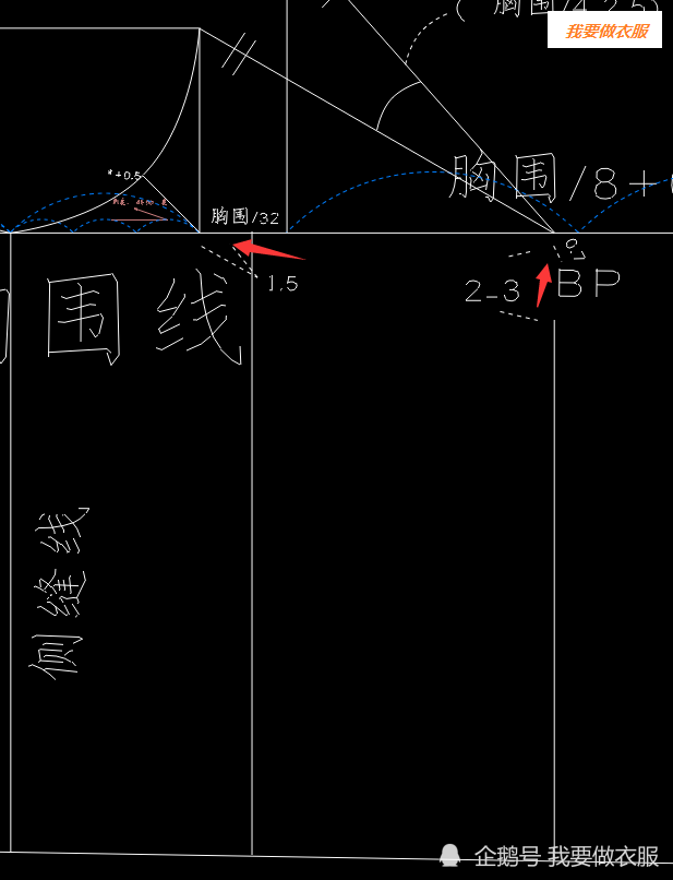 一步一步教你画服装原型——新文化上衣原型制图