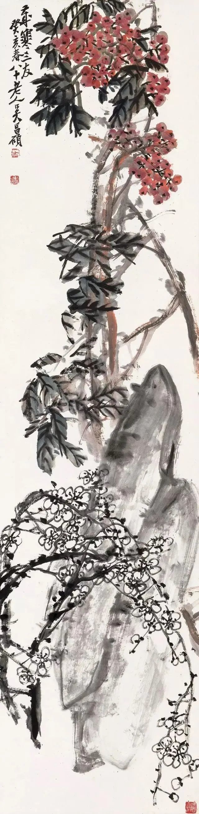 吴昌硕是晚清着名画家,书法家,篆刻家,为"后海派"中的代表.