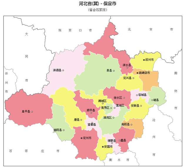 保定地铁规划"两纵两横"的四条地铁线路