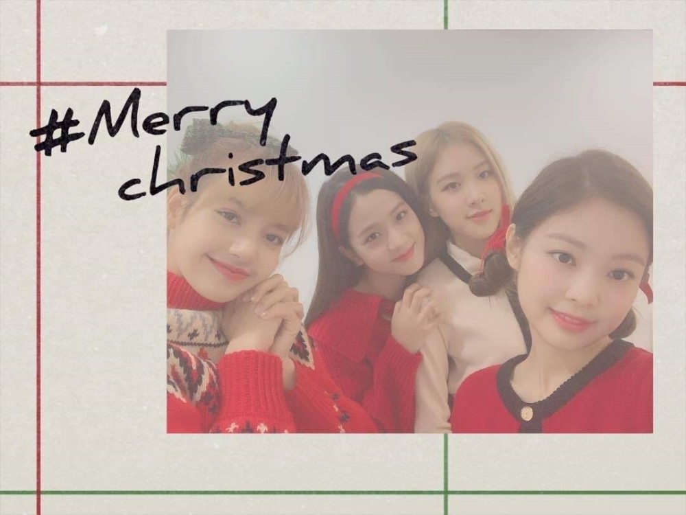 merrychristmas!blackpink圣诞粉红装扮太好看了