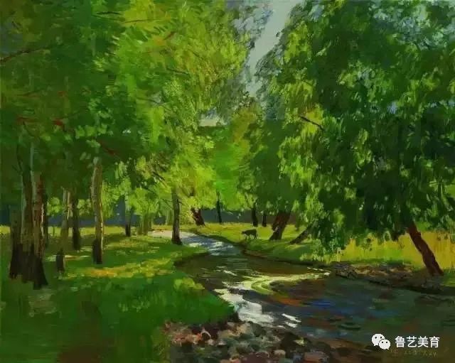 央美教授丁一林油画色彩风景写生作品(色调稳重,颜色丰富)