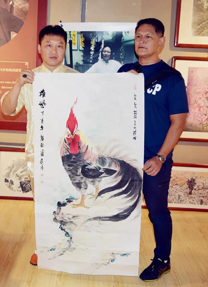 墨忠虎一一刘猛豹中国水墨工笔榕树创始人作品鉴赏