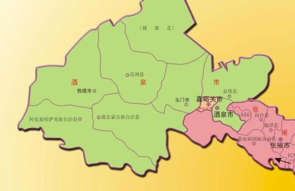 甘肃省12个地级市,西部的嘉峪关市,为何连1个县都没有