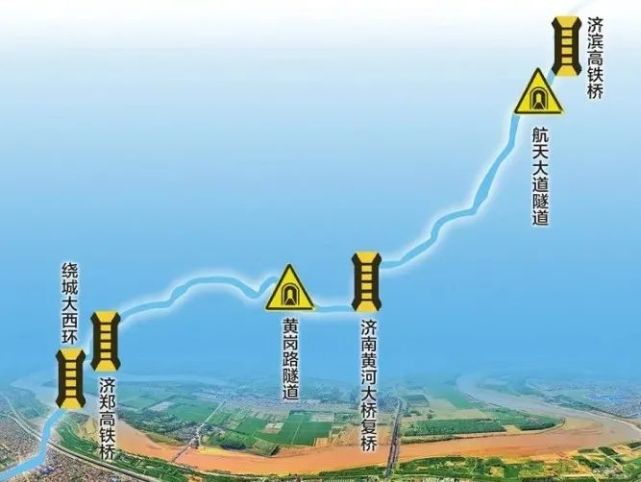 【微济阳】连接济南和先行区的航天大道穿黄隧道选址确定!