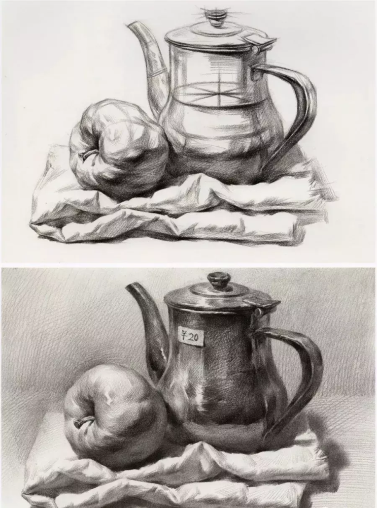 素描小组合绘画步骤解析