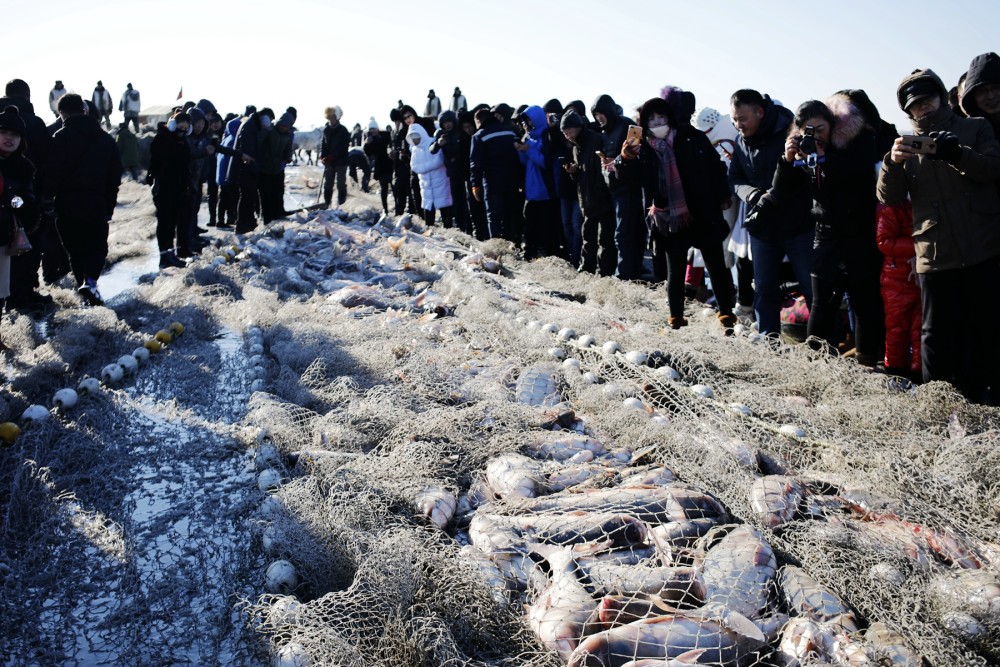 简谱查干湖_查干湖冬捕(3)