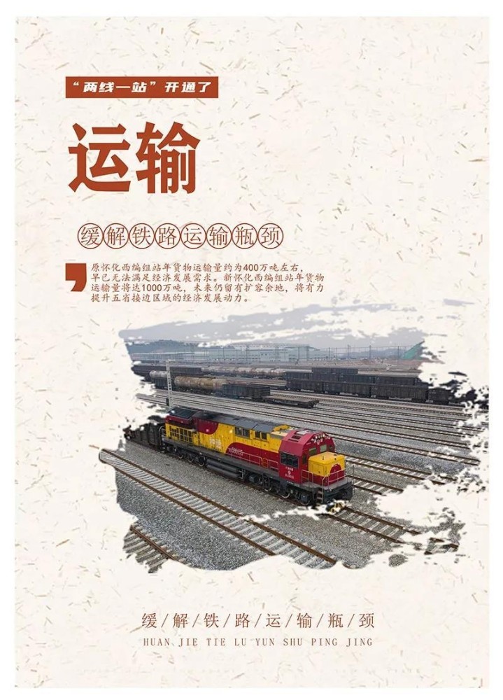创意海报|怀化"两线一站"开通了,5张图带你看懂其重要