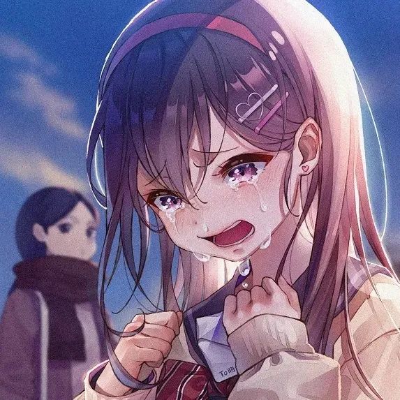 唯美伤感动漫女生头像