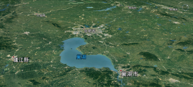巢湖卫星地图|江苏有苏南,苏北,安徽有皖南,皖北|因长江,淮河横穿