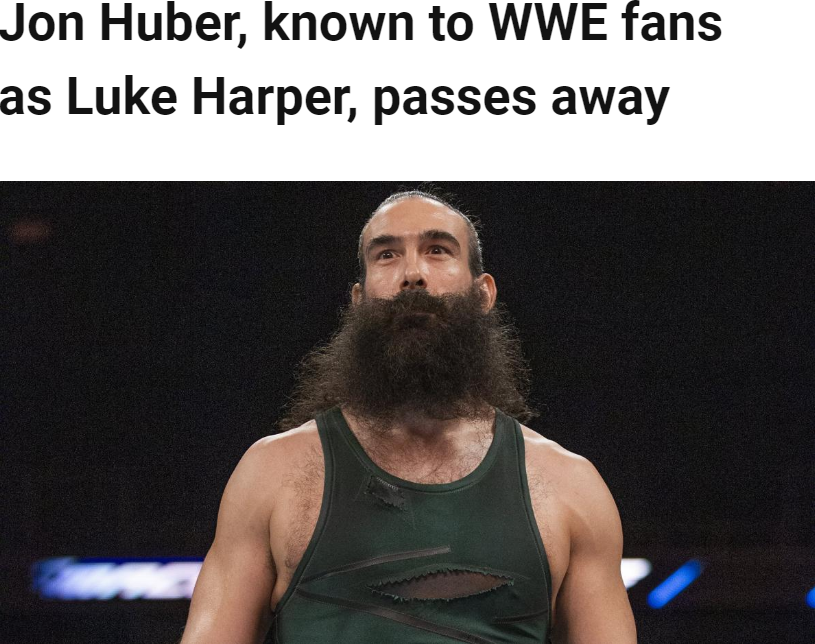 lee)也就是前wwe选手卢克·哈珀(luke harper)因病逝世,年仅41岁