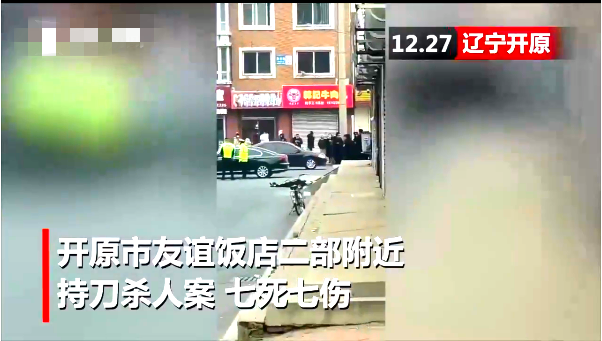 辽宁开原发生持刀杀人案 嫌疑人被抓获