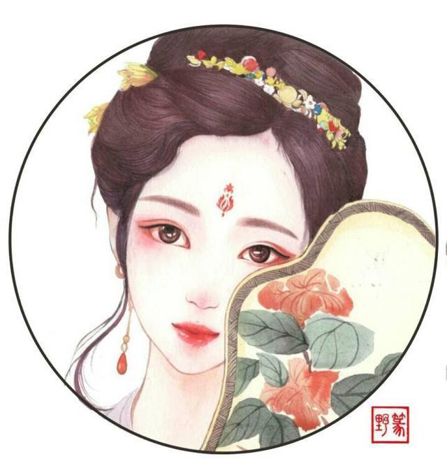 古风动漫手绘闺密头像