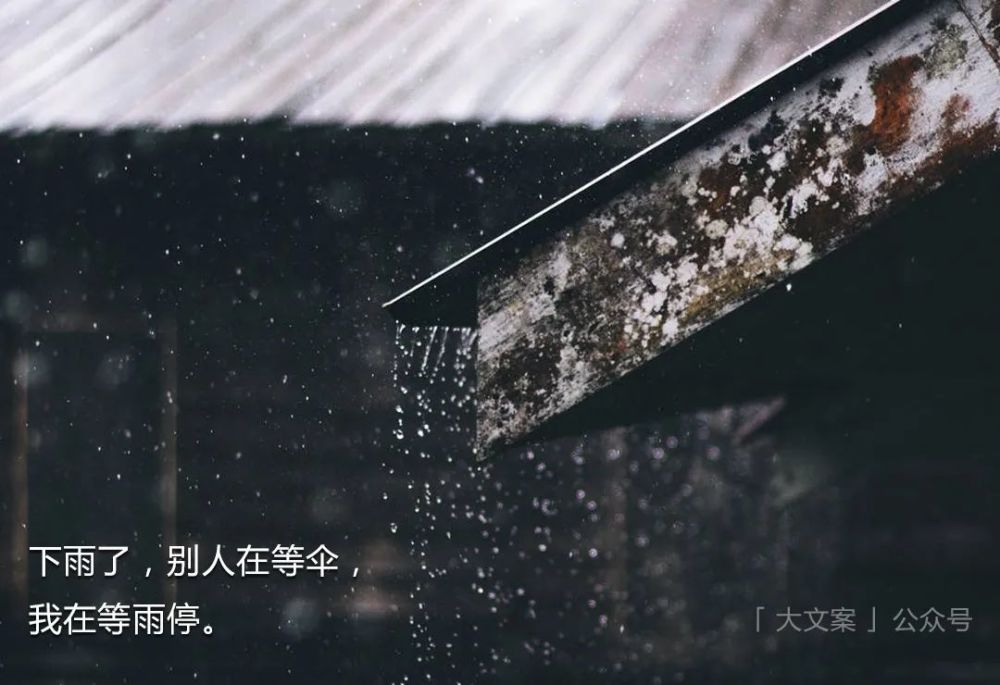 下雨天文案晴不知夏去一雨方知秋深