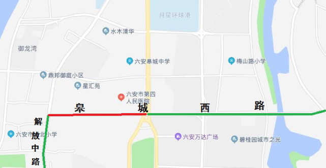 12路沿解放中路—皋城西路往返绕行;4路沿球拍路—梅山中路—梅山北路