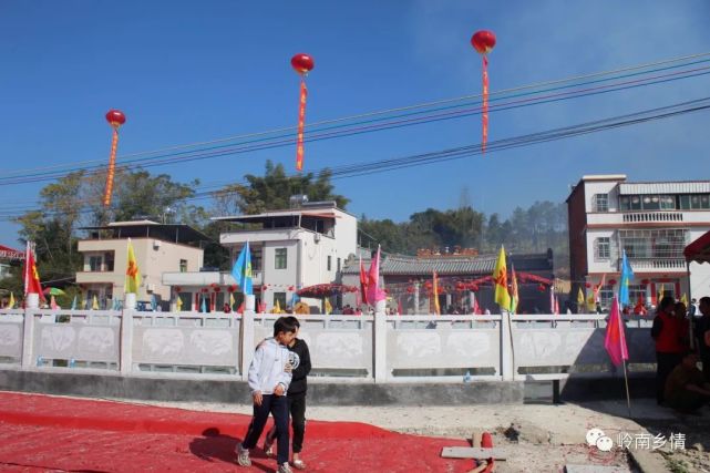 图片浏览2020年12月27号,广东河源市紫金县义容镇桥田村温氏宗祠,举行