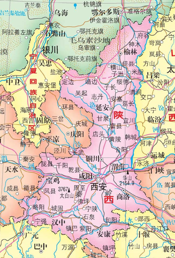 元朝初期设陕西四川行省,在分出四川行省时,将汉中留在陕西,因为秦岭