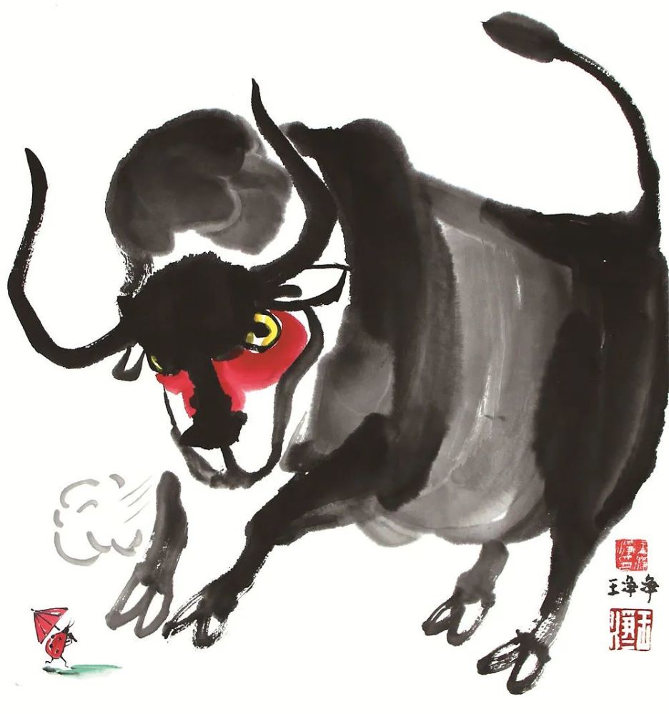 2021年牛的画,2021年牛年画 新年2021牛年插画元素,"牛"有"画"说
