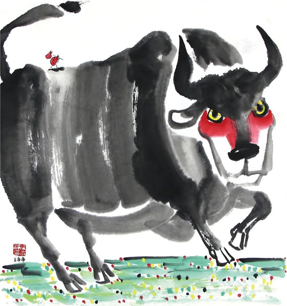 2021年牛的画,2021年牛年画 新年2021牛年插画元素,"牛"有"画"说