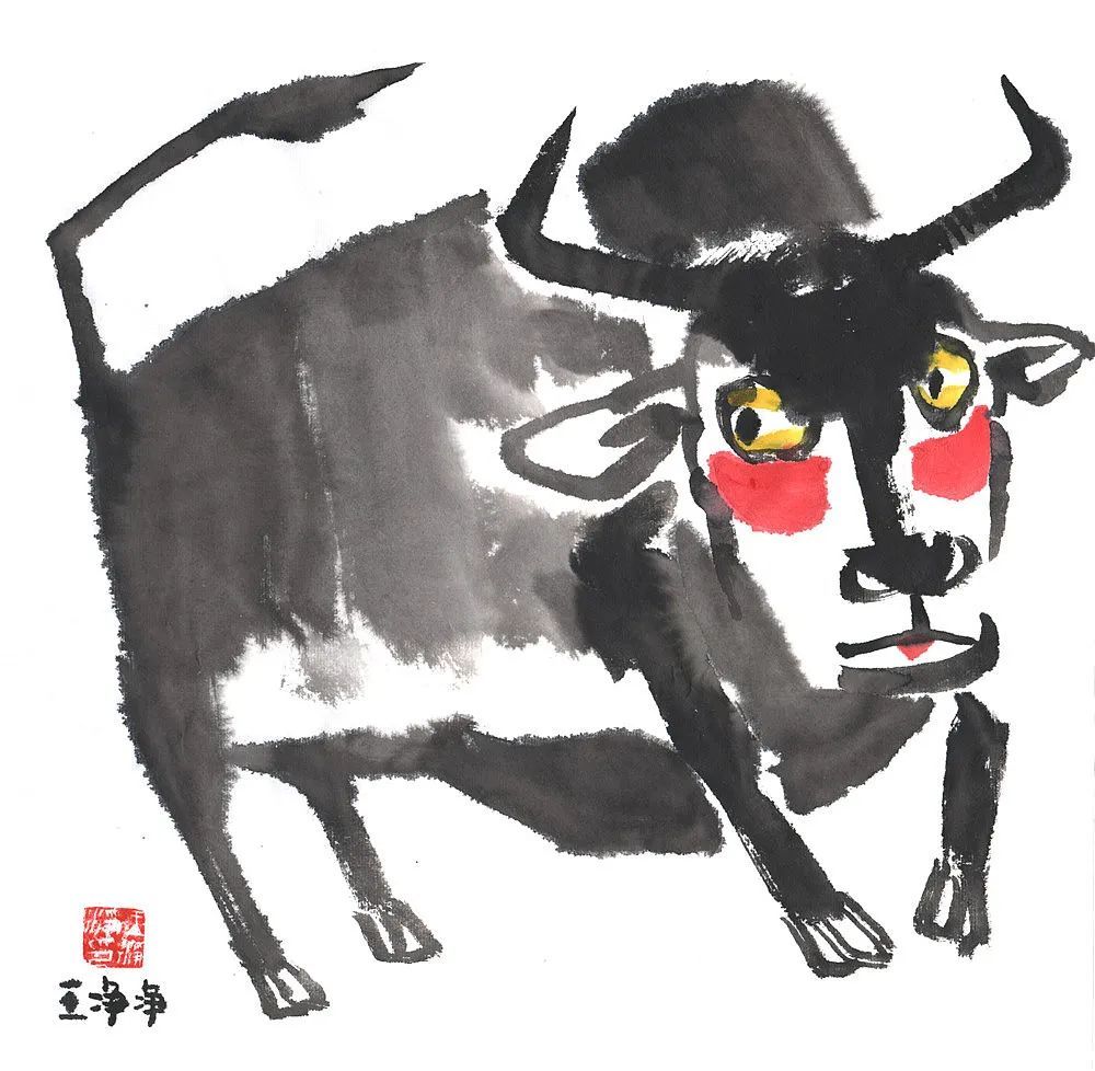 2021年牛的画,2021年牛年画 新年2021牛年插画元素,"牛"有"画"说