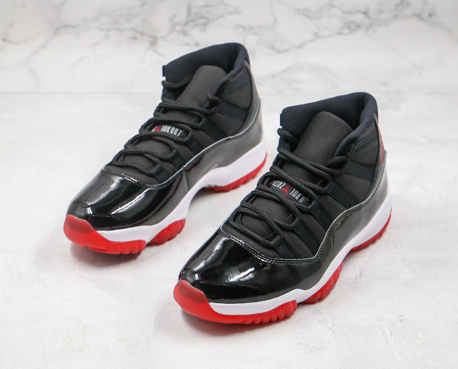 aj11黑红大魔王高帮休闲篮球鞋 air jordan 11 bred