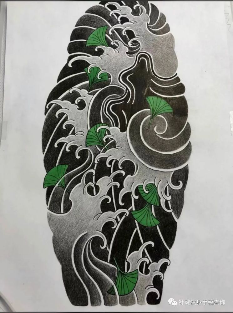 老传统 老传统纹身手稿 老传统半甲 老传统花臂