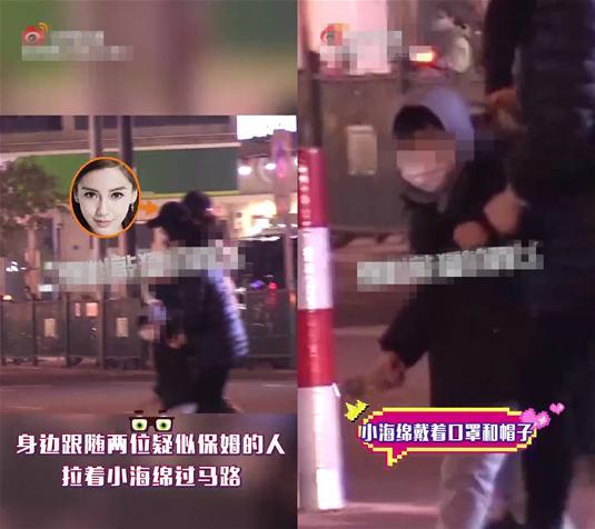 黄晓明小海绵探班baby,baby黄晓明小海绵合照 angelababy获儿子探班,3岁小海绵侧脸像黄晓明,母子逛超市俩保姆随行