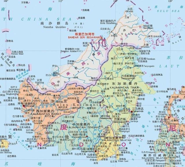 加里曼丹岛也叫婆罗洲,地处马来群岛中心,位于北纬7.