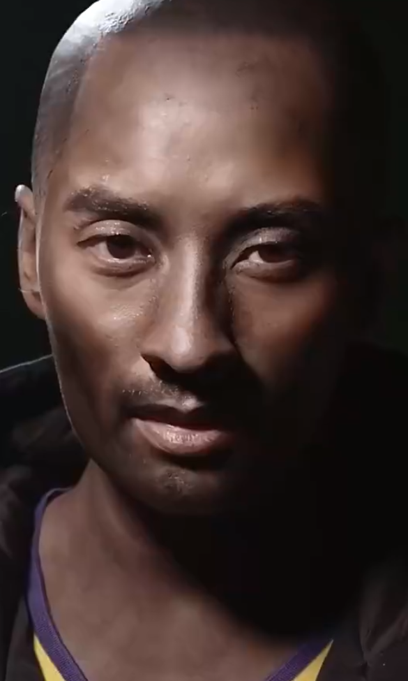 女博主仿妆科比有多像?耳朵下巴栩栩如生,唯独眼神不像_腾讯新闻