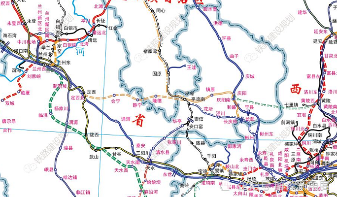 最新全国高铁网规划图2020年终版