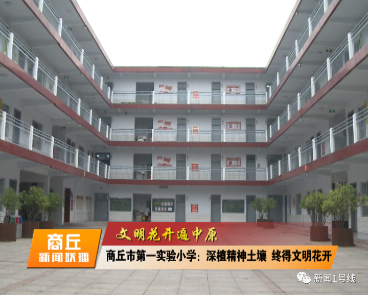 文明花开遍中原商丘市第一实验小学深植精神土壤终得文明花开