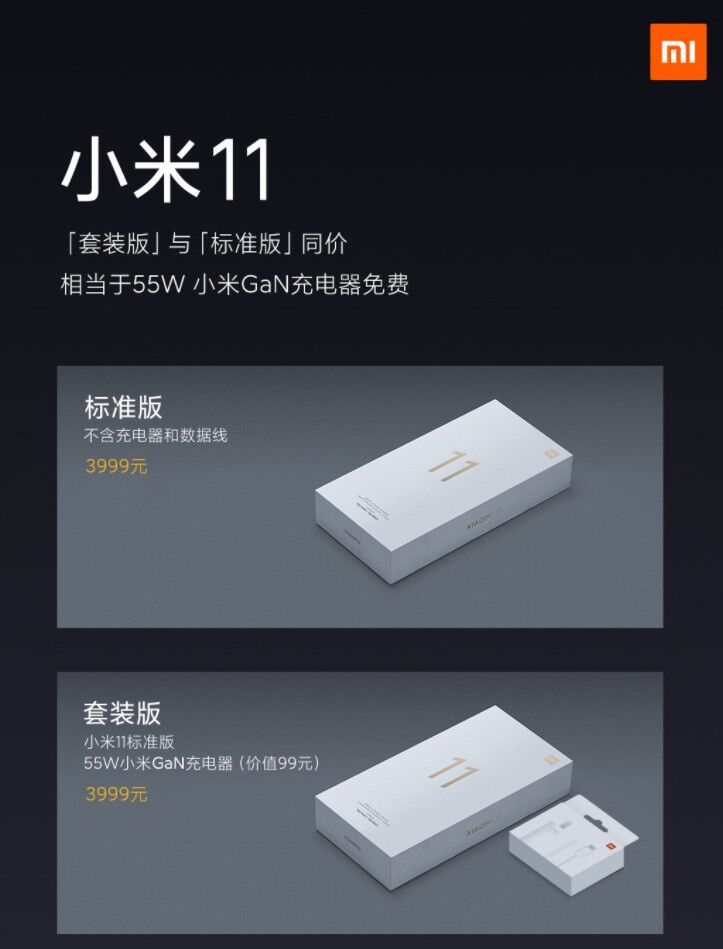 小米11充电头自选 真心环保还是炒作宣传?