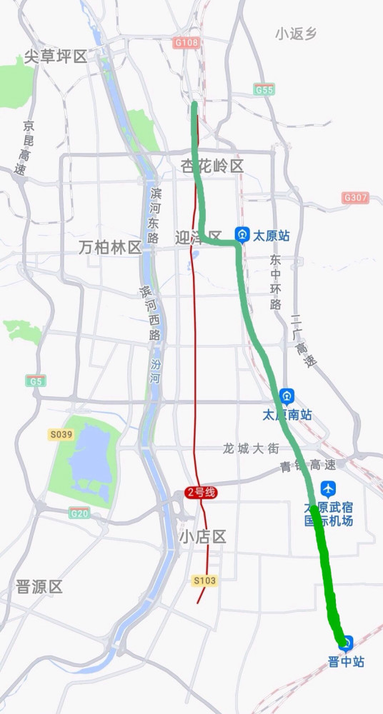 虽然山西太原通地铁了,但有人觉得太原2号线走向不太科学