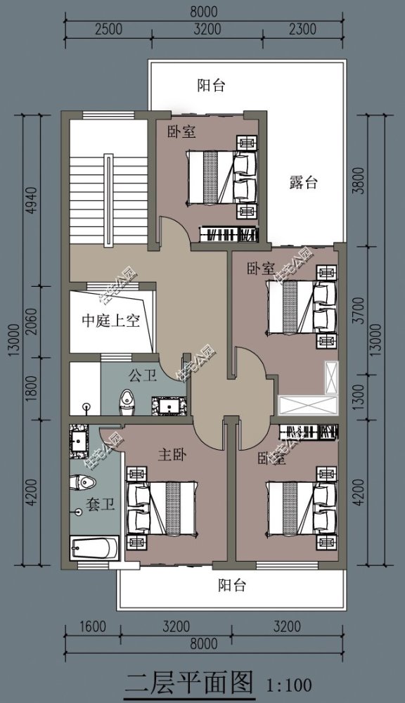 临街面宽10.2米,进深14-18米,该怎么设计二层建房?