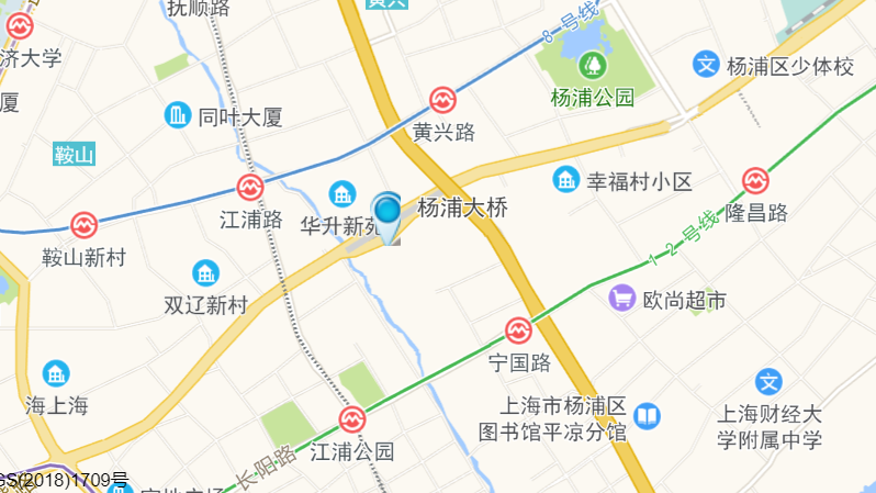 杨浦区江浦社区r-09地块(大桥街道115街坊)区位图