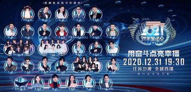 各大电视台2021跨年晚会明星阵容大比拼,看看哪家最强
