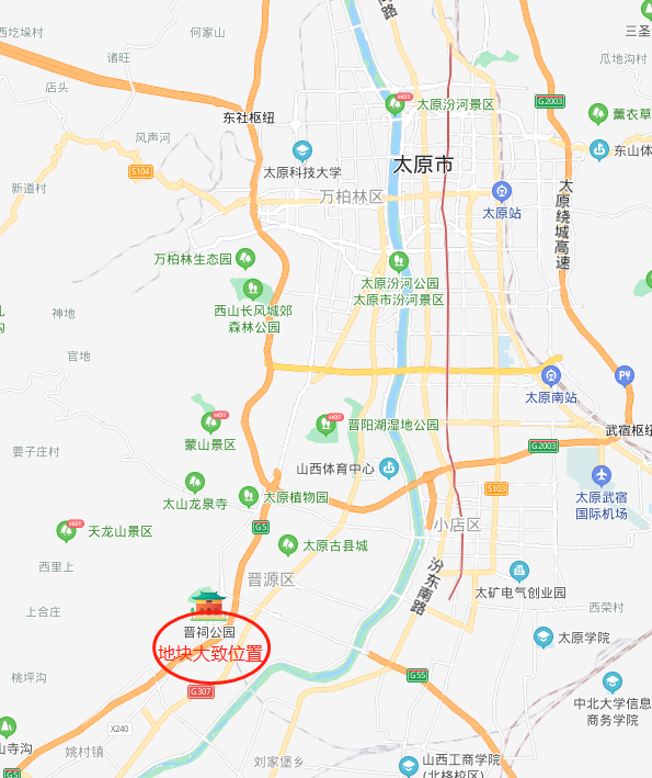 太原晋源区天龙山路附近规划修改公示规划总用地760公顷