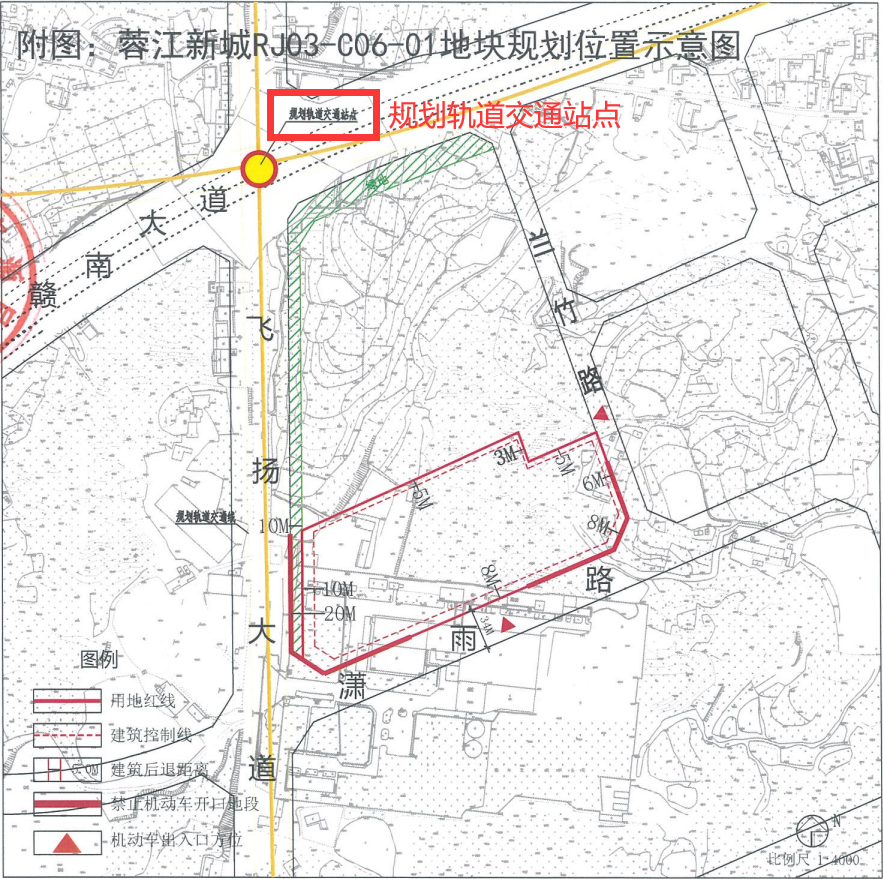 于是我去翻了下赣州的地铁线路规划,发现这是地铁4号线在蓉江新区的一