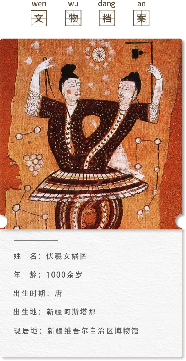 创世神话的图腾传说——伏羲女娲图