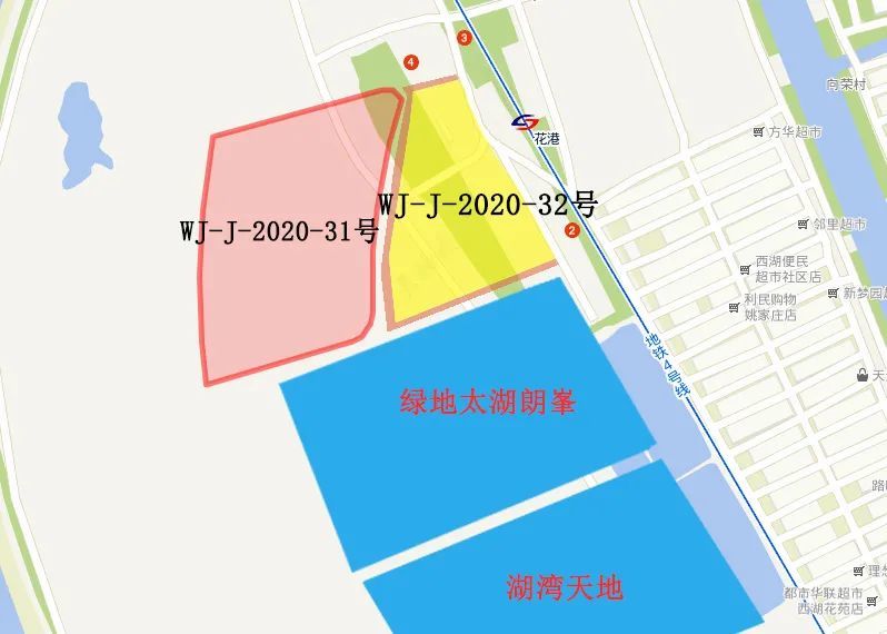 02 wj-j-2020-32号地块 32号地块位于花港路南侧,芳甸路西侧,紧挨着