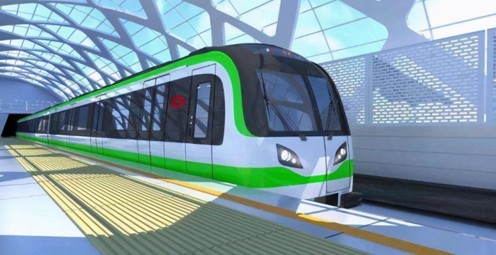 下图表示了天津地铁金钟河大街站的结构.