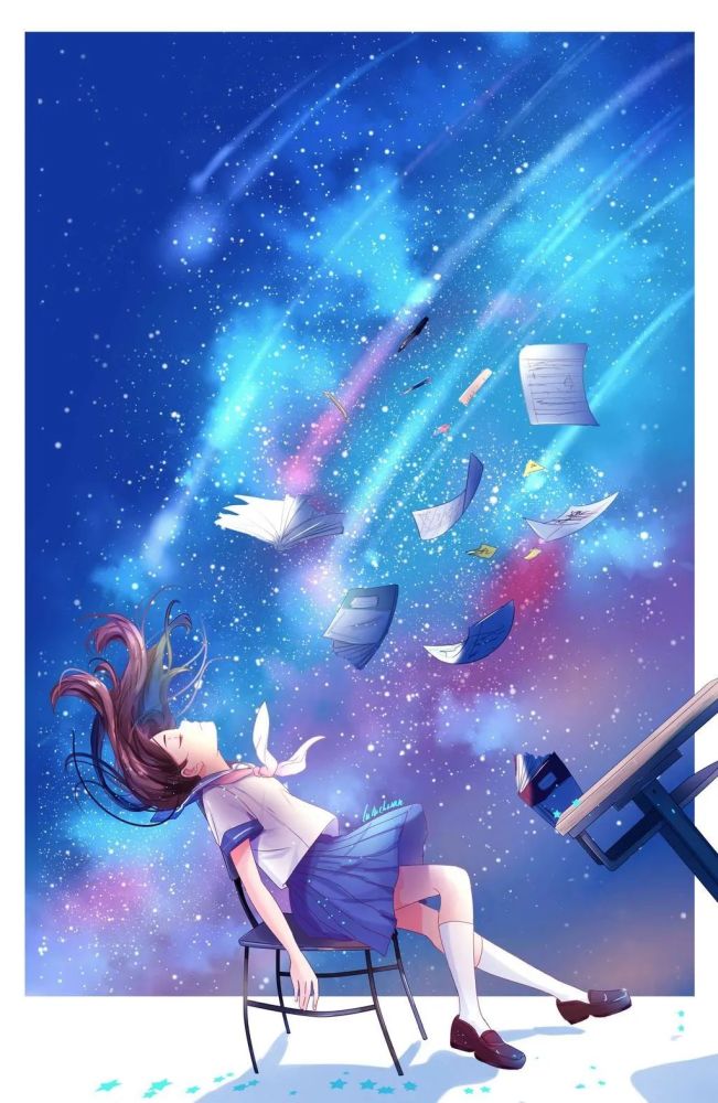 唯美治愈系幻想动漫风格插画艺术作品欣赏!