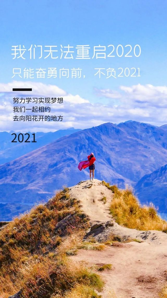 我们无法重启2020,只能奋勇向前,不负2021,早安!