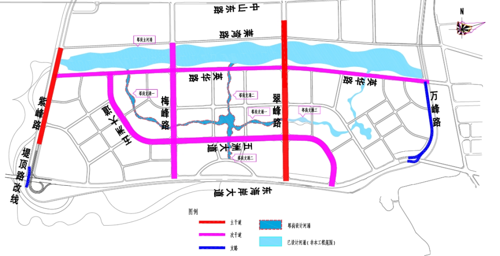 东海岸新城新溪,塔岗围片区市政路网建设初见雏形