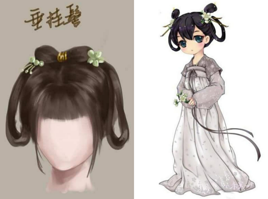 画师笔下的古代女子发型:唐宋元明清,总有一款适合你