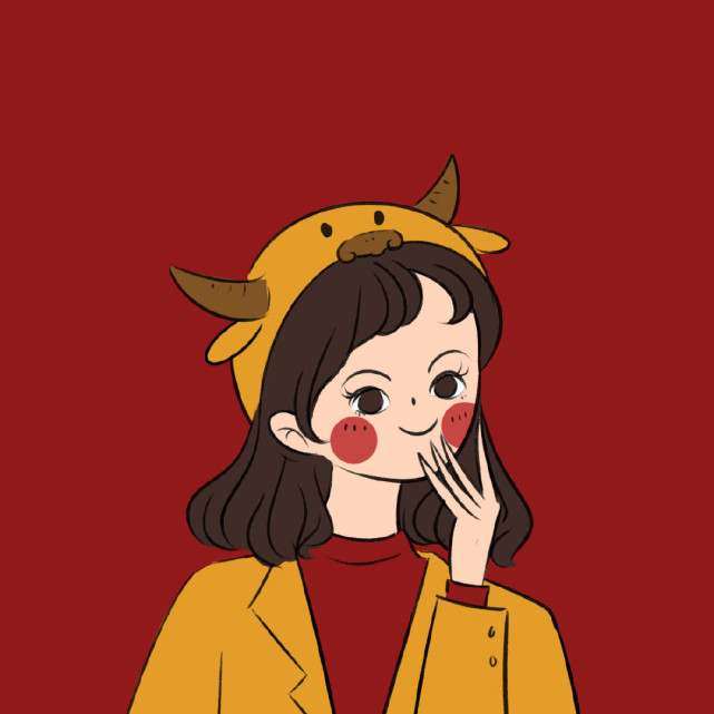 2021真的来了,赶快换上吧,祝大家新年好运,大吉大利! 手绘:银子丽