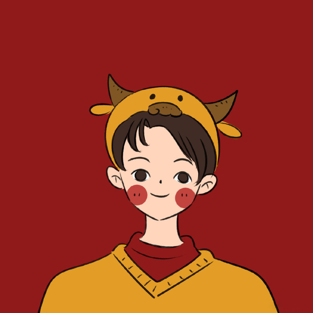 2021真的来了,赶快换上吧,祝大家新年好运,大吉大利! 手绘:银子丽