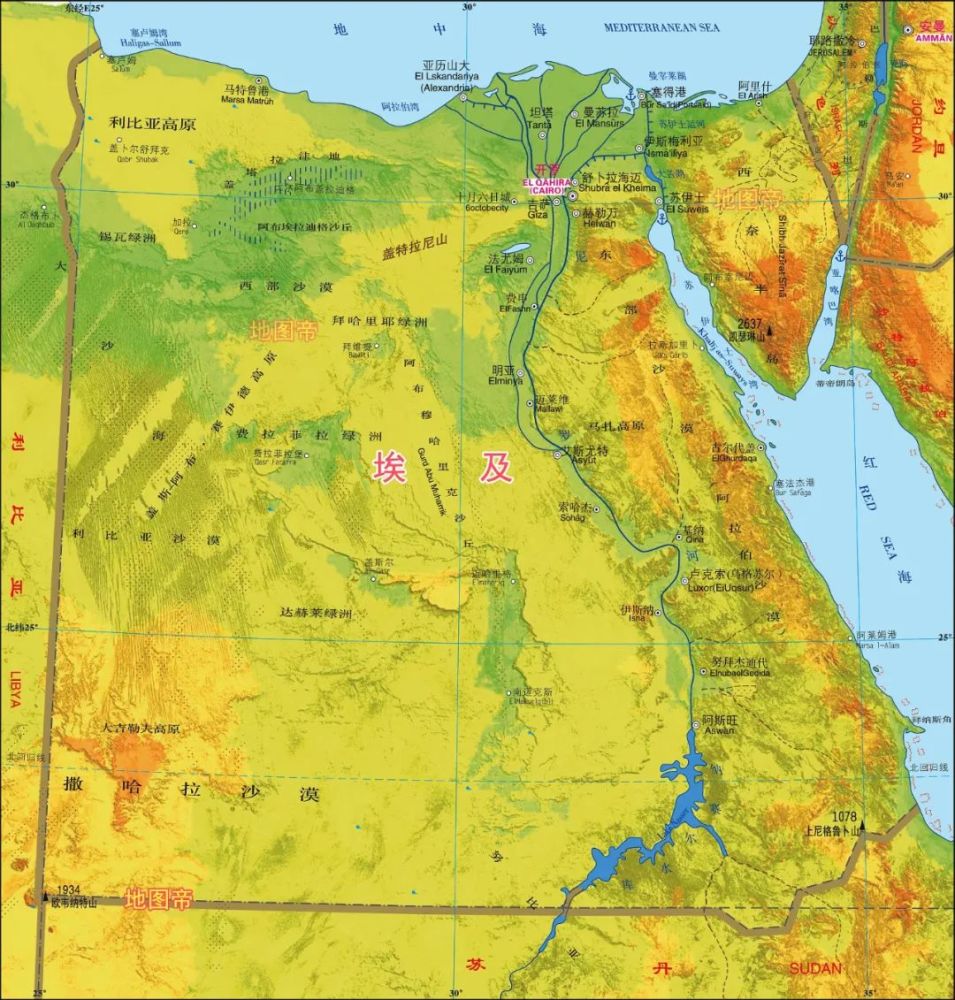 图-埃及地形图-吉布提地形图-安哥拉地形图-布隆迪地形图-刚果金地形
