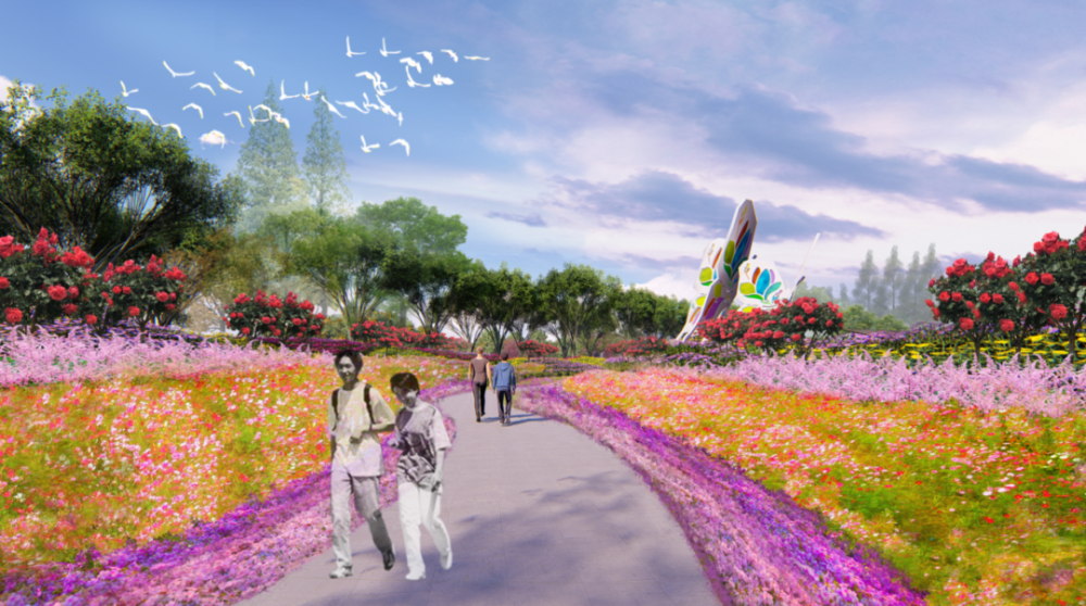 花色满园关不住,"海上花岛"在眼前.