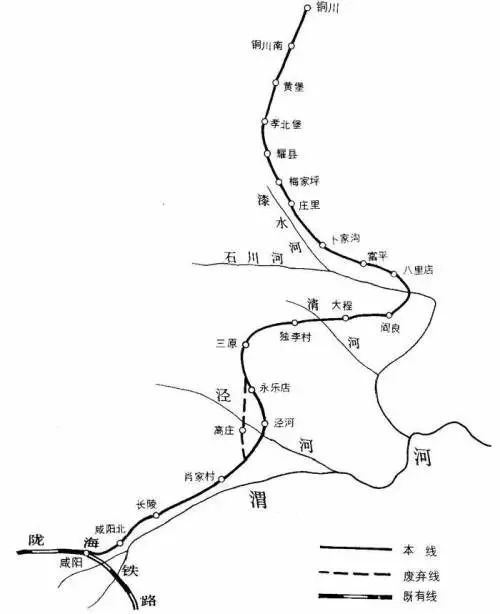 年轻一代可能对铜川火车站并不了解,其实它的前身是陇海铁路咸同支线